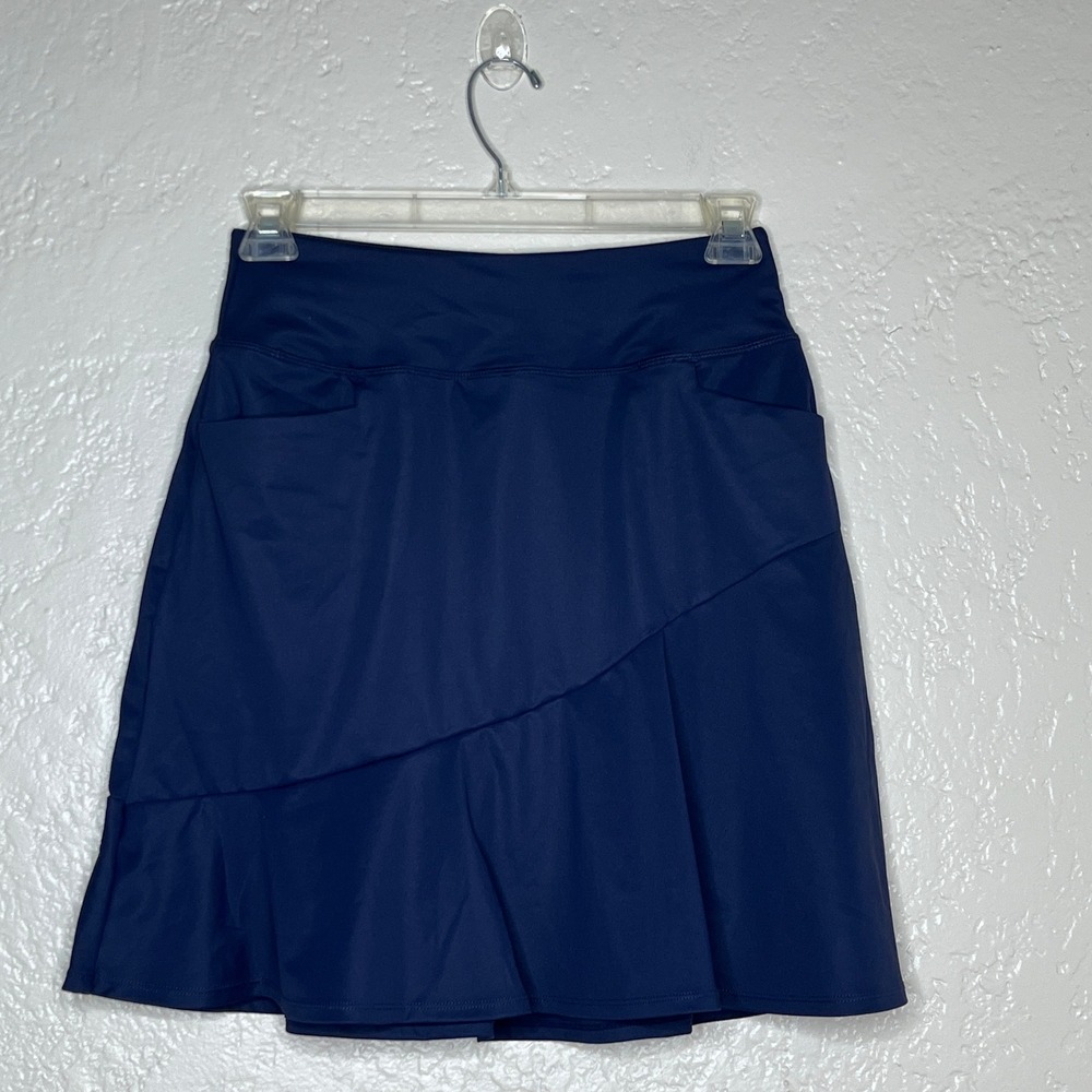 Baleaf Womens Navy Blue Active Skort Tennis Golf Skirt Pockets Size M NWT